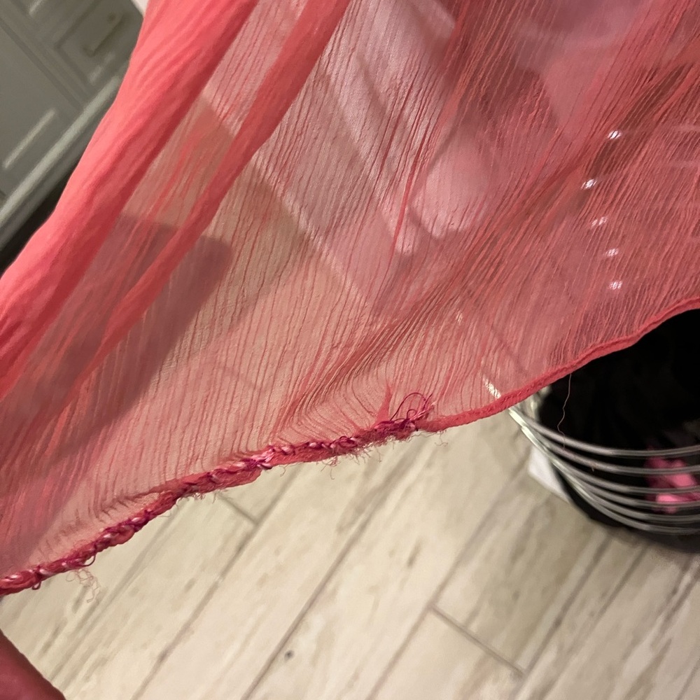 Anthropologie elevenses pink palazzo pant size L - Picture 6 of 6